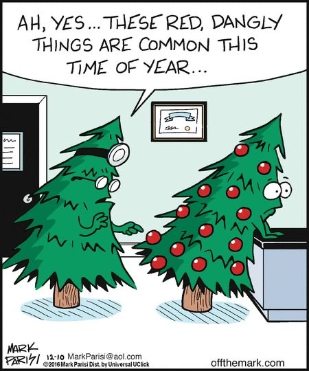 Decorate your Holidays with Baublz - Christmas Tree Comic