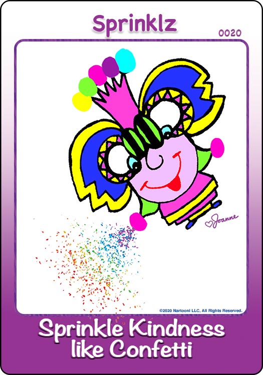Joyblz! Sprinkle Kindness like Confetti with Sprinklz - Character Card